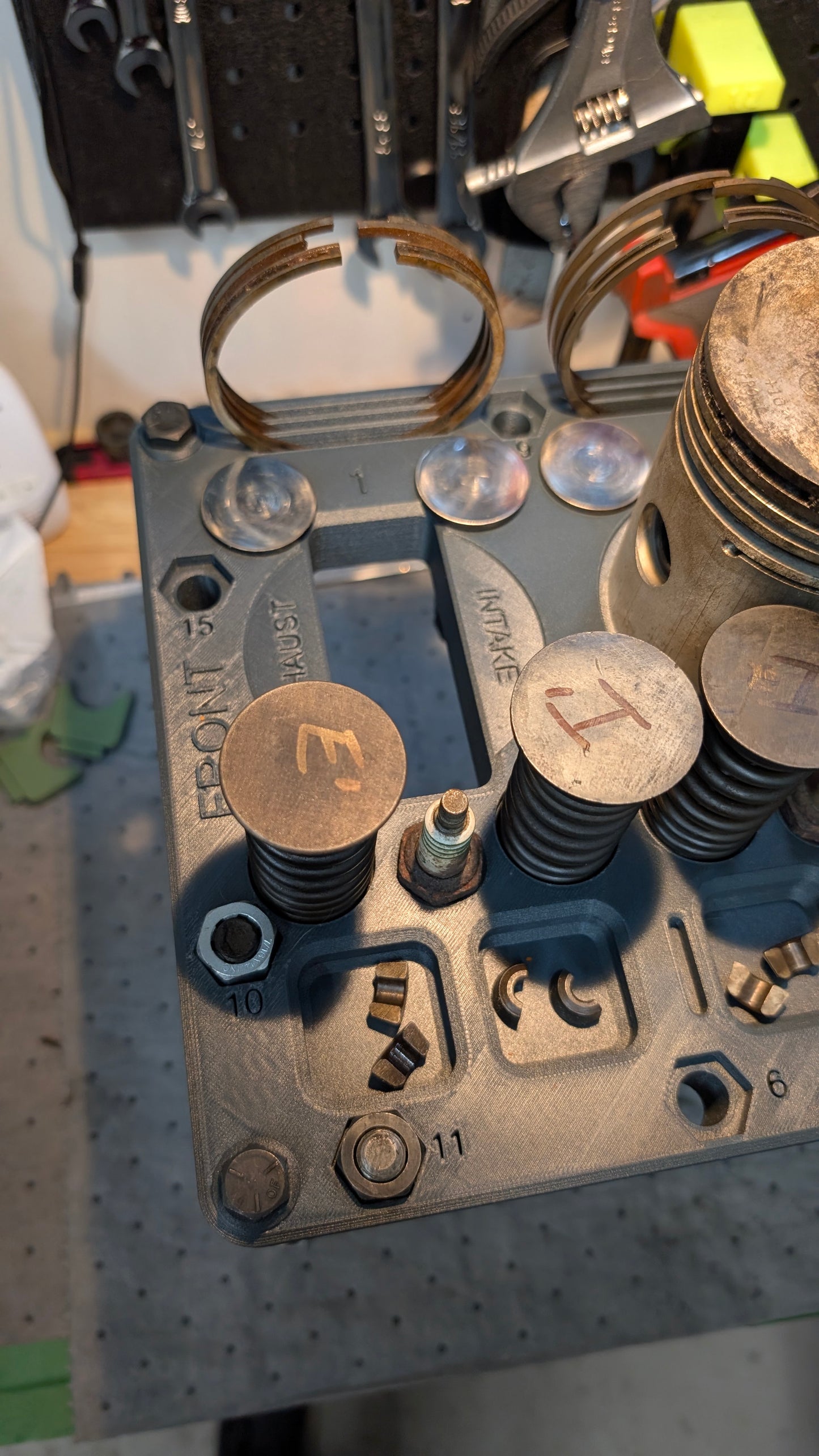 G503 WW2 L-134 Jeep Flathead Engine Disassembly & Valve Organization Tray (GPW / Willys MB + CJ2A, CJ3A)